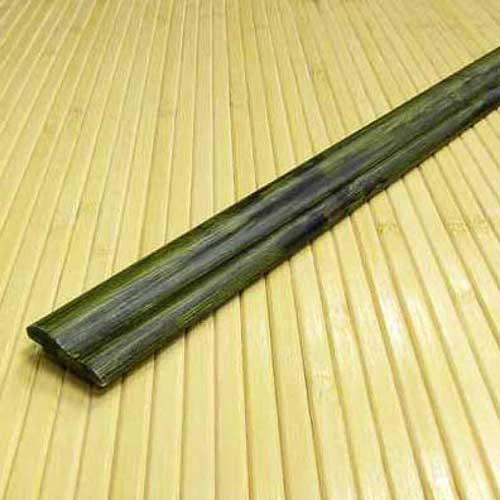 Кромочная планка из бамбука зелёная с рисунком