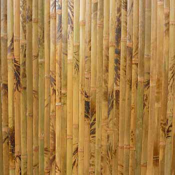Бамбуковые обои коричневые с рисунком 90 см