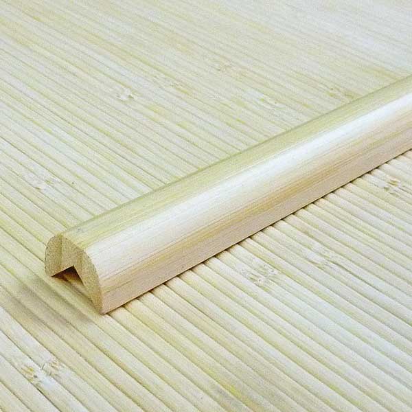 Планка из бамбука для внешнего угла натуральная